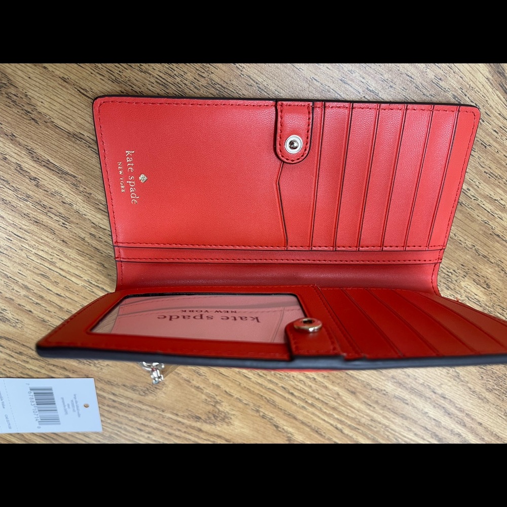 Kate spade large bifold wallet staci in the color gazpacho - Picture 4 of 5